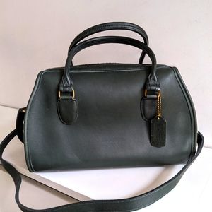 Vintage Coach Broadway satchel GREEN